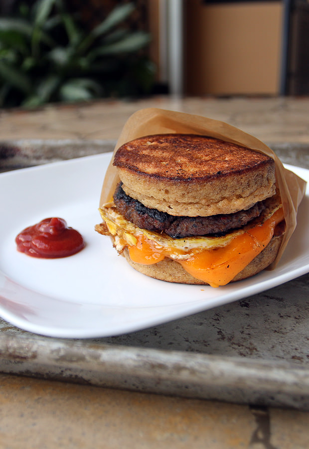 Low Carb Pancake Sandwich | Ruled Me